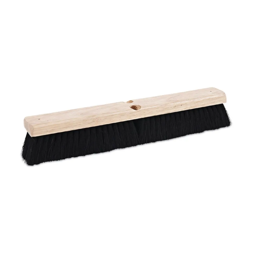 Boardwalk 2.5 in. Black Tampico Fiber Bristles 18 in. Brush Floor Brush Head