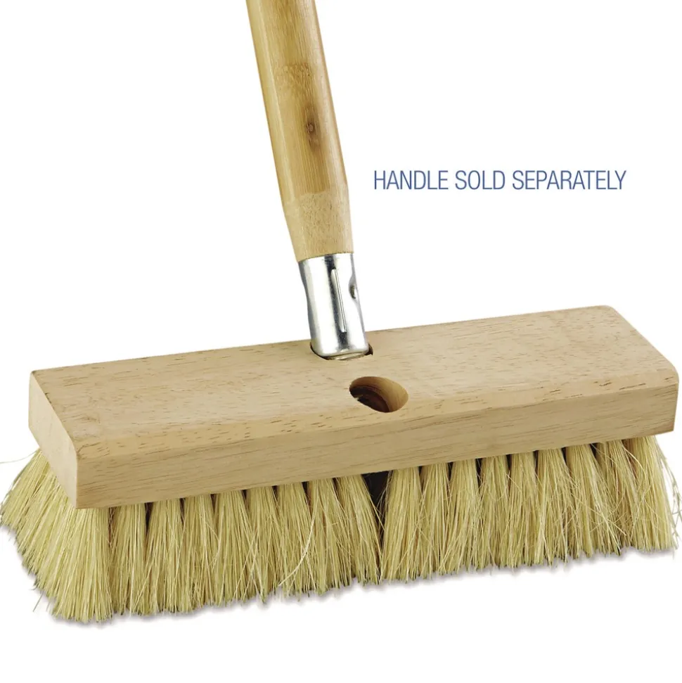 Boardwalk 10 in. Brush 2 in. White Tampico Bristles Deck Brush Head