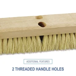 Boardwalk 10 in. Brush 2 in. White Tampico Bristles Deck Brush Head