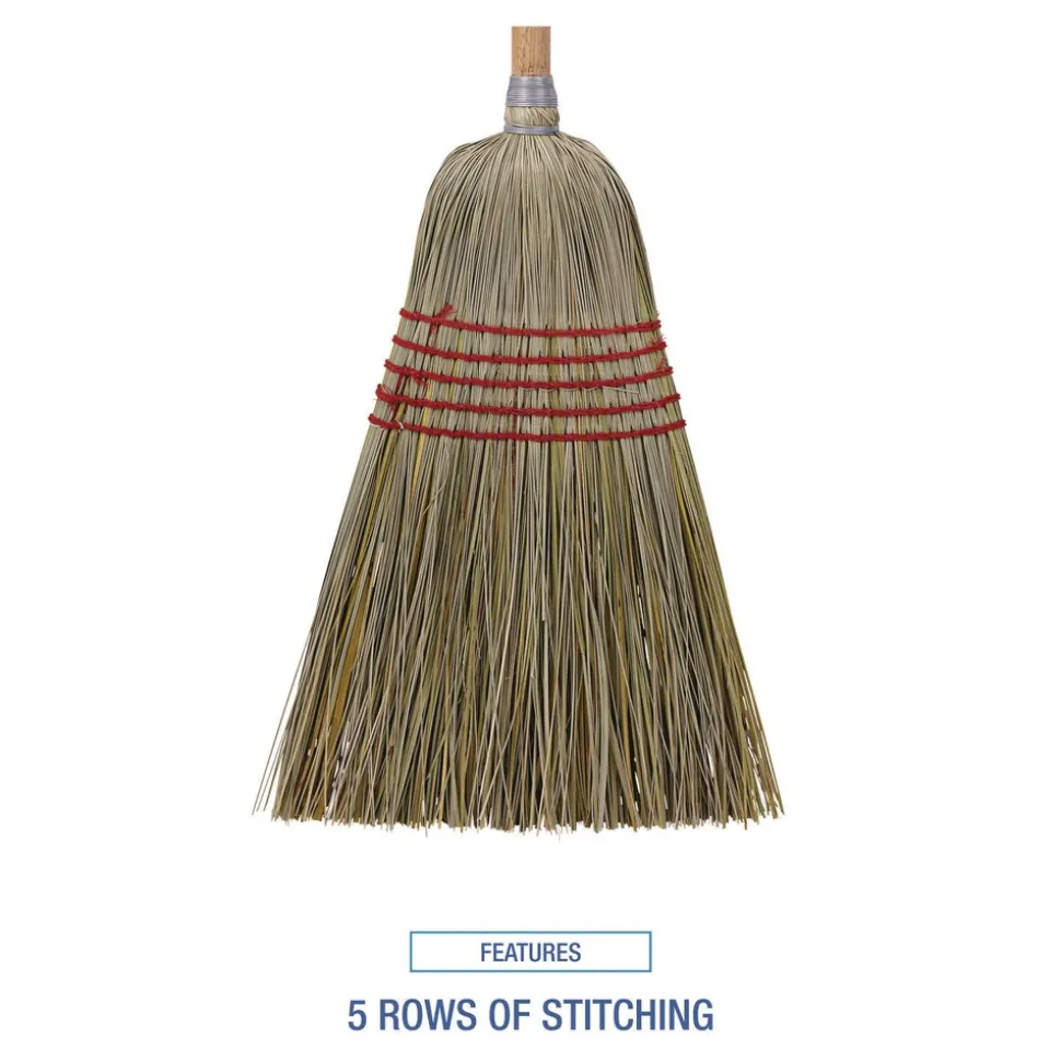 Boardwalk 53-1/2 in. Corn/Fiber Lobby Brooms - Natural (6/Carton)
