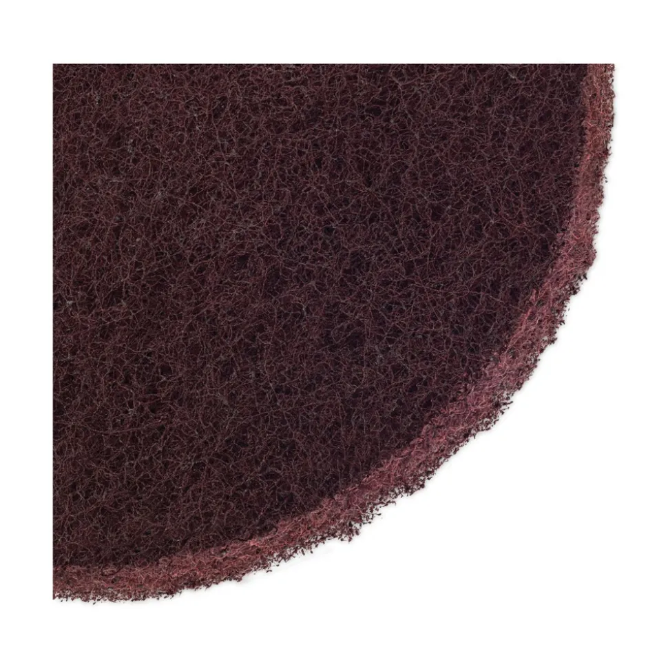 Boardwalk 20 in. Deep Scrub Pads - Maroon (10/Carton)