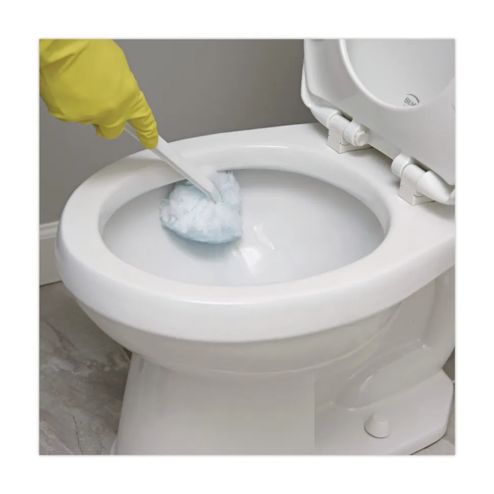 Boardwalk 12 in. Deluxe Plastic Bowl Mop with 2 in. Mop Head - White (25/Carton)