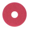 Boardwalk 12 in. Diameter Buffing Floor Pads - Red (5/Carton)