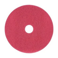 Boardwalk 19 in. Diameter Buffing Floor Pads - Red (5/Carton)