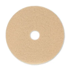 Boardwalk 20 in. Diameter Burnishing Floor Pads - Tan (5/Carton)