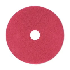 Boardwalk 21 in. Diameter Buffing Floor Pads - Red (5/Carton)