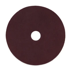 Boardwalk 16 in. Diameter Deep Scrub Pads - Maroon (10/Carton)
