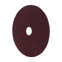 Boardwalk 16 in. Diameter Deep Scrub Pads - Maroon (10/Carton)