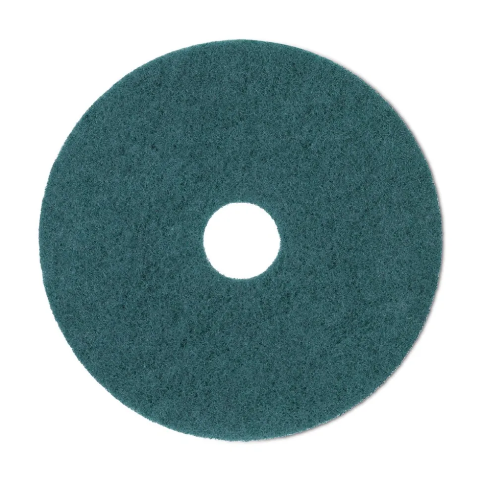 Boardwalk 20 in. Diameter Heavy-Duty Scrubbing Floor Pads - Green (5/Carton)