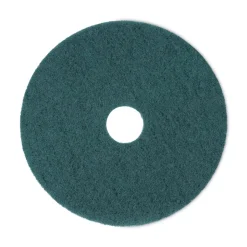 Boardwalk 18 in. Diameter Heavy-Duty Scrubbing Floor Pads - Green (5/Carton)