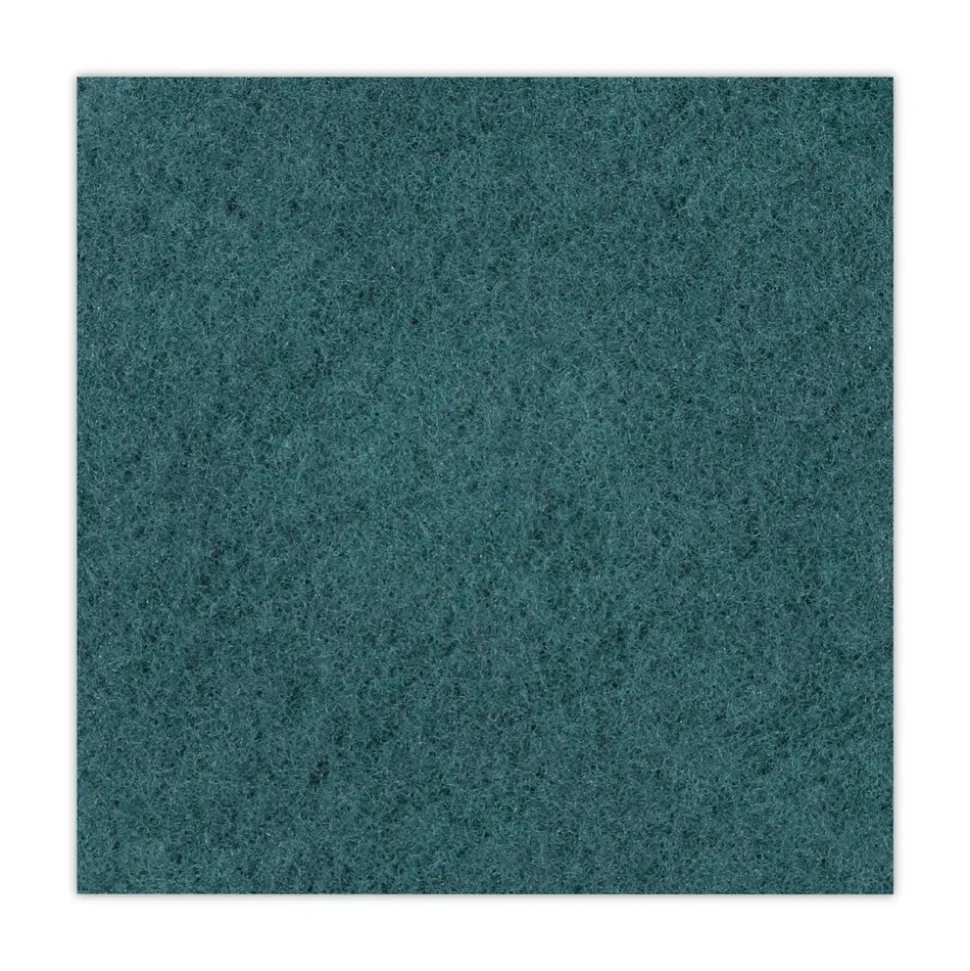 Boardwalk 18 in. Diameter Heavy-Duty Scrubbing Floor Pads - Green (5/Carton)