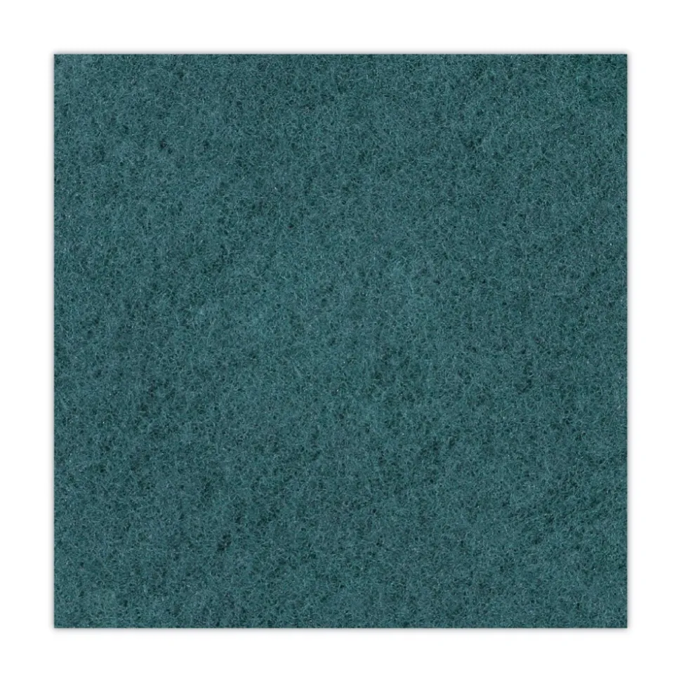 Boardwalk 16 in. Diameter Heavy-Duty Scrubbing Floor Pads - Green (5/Carton)