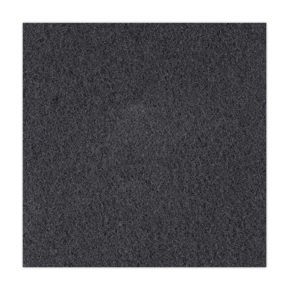 Boardwalk 17 in. Diameter High Performance Stripping Floor Pads - Black (5/Carton)