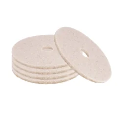 Boardwalk 17 in. Diameter Natural Hog Hair Burnishing Floor Pads - Tan (5/Carton)