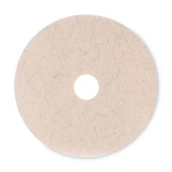 Boardwalk 20 in. Diameter Natural Hog Hair Burnishing Floor Pads - Tan (5/Carton)