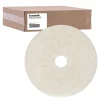 Boardwalk 24 in. Diameter Natural Burnishing Floor Pads - White (5/Carton)