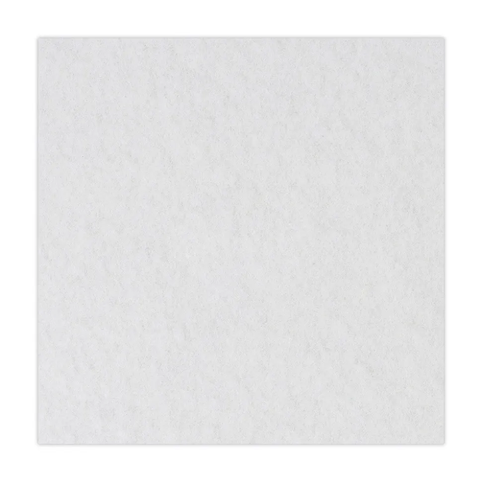 Boardwalk 13 in. Diameter Polishing Floor Pads - White (5/Carton)