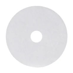 Boardwalk 17 in. Diameter Polishing Floor Pads - White (5/Carton)