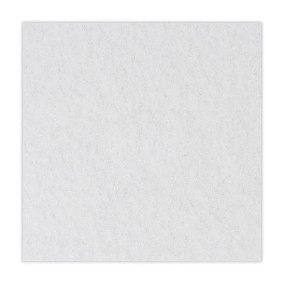 Boardwalk 17 in. Diameter Polishing Floor Pads - White (5/Carton)