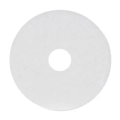 Boardwalk 15 in. Diameter Polishing Floor Pads - White (5/Carton)