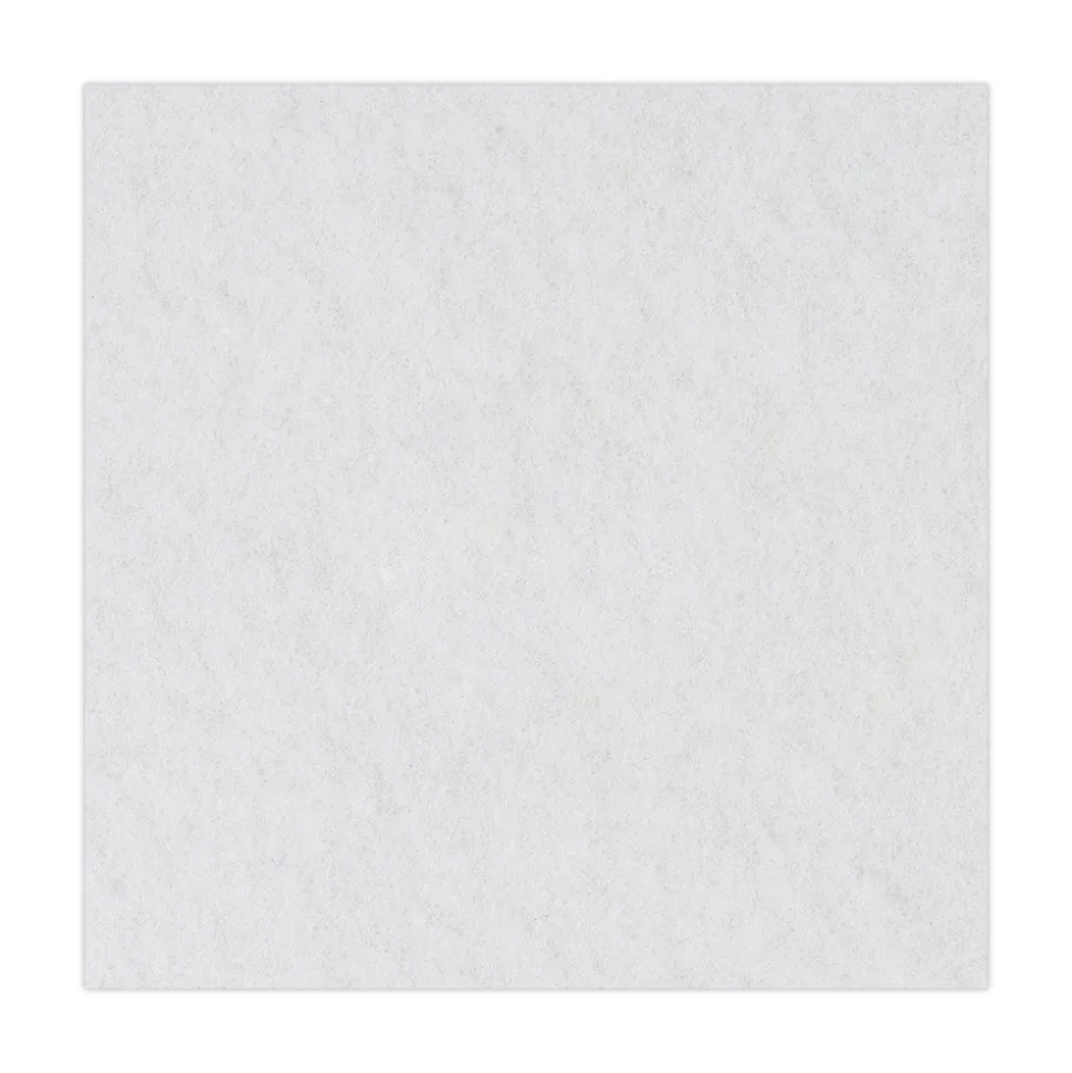 Boardwalk 15 in. Diameter Polishing Floor Pads - White (5/Carton)