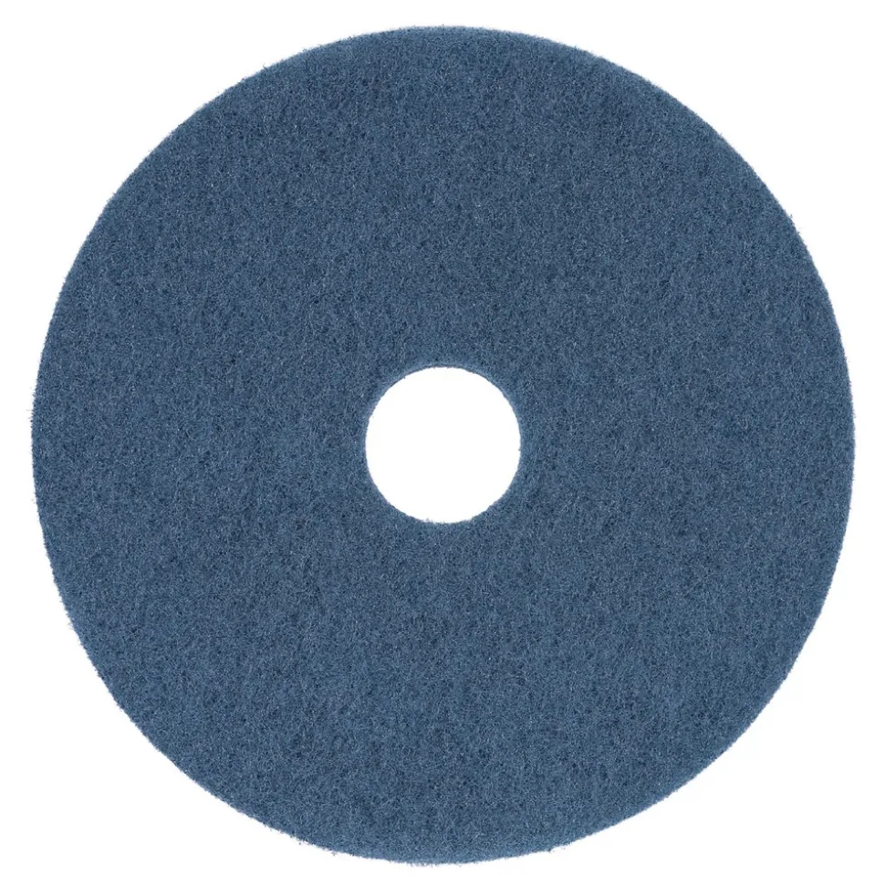 Boardwalk 13 in. Diameter Scrubbing Floor Pads - Blue (5/Carton)