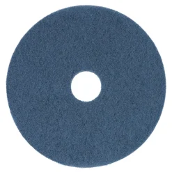 Boardwalk 16 in. Diameter Scrubbing Floor Pads - Blue (5/Carton)