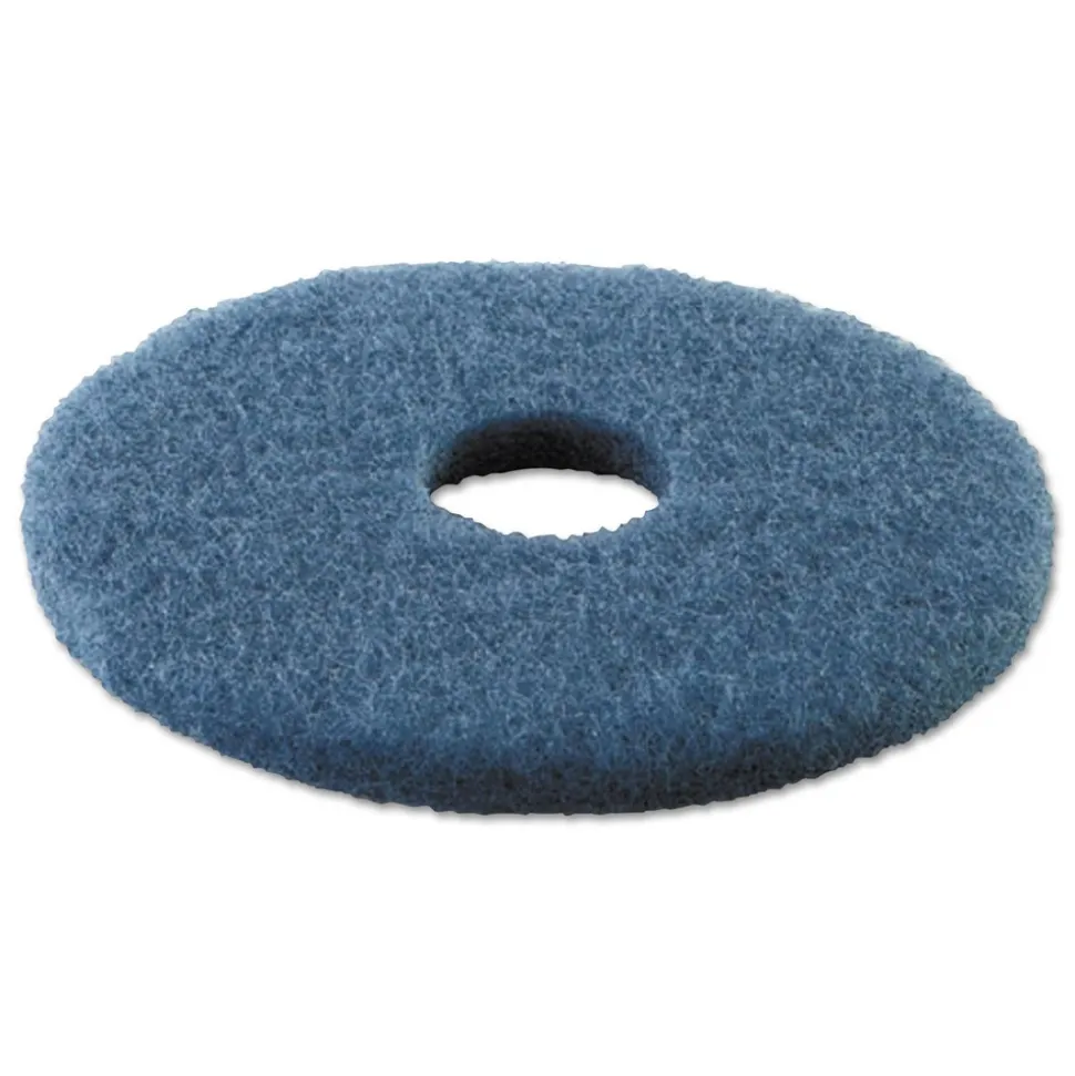 Boardwalk 16 in. Diameter Scrubbing Floor Pads - Blue (5/Carton)