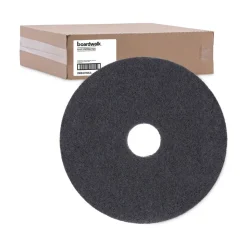 Boardwalk 16 in. Diameter Stripping Floor Pads - Black (5/Carton)