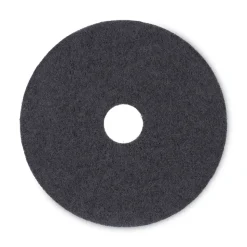 Boardwalk 17 in. Diameter Stripping Floor Pads - Black (5/Carton)