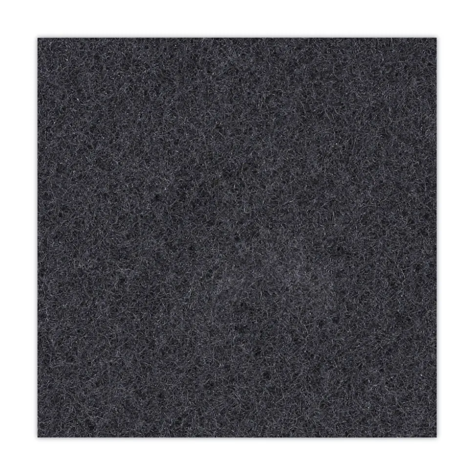 Boardwalk 17 in. Diameter Stripping Floor Pads - Black (5/Carton)