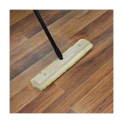 Boardwalk 1 in. Diameter x 60 in. Fiberglass Broom Handle Nylon Plastic Threaded End - Black