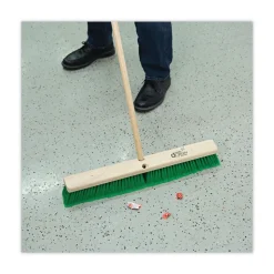 Boardwalk 0.94 in. Diameter x 54 in. Lacquered Hardwood Threaded End Broom Handle - Natural