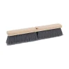 Boardwalk 3 in. Gray Flagged Polypropylene Bristles 18 in. Brush Floor Brush Head