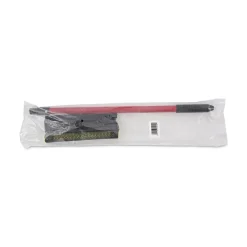 Boardwalk 21 in. Handle 8 in. Wide Blade General-Duty Squeegee - Black/Red