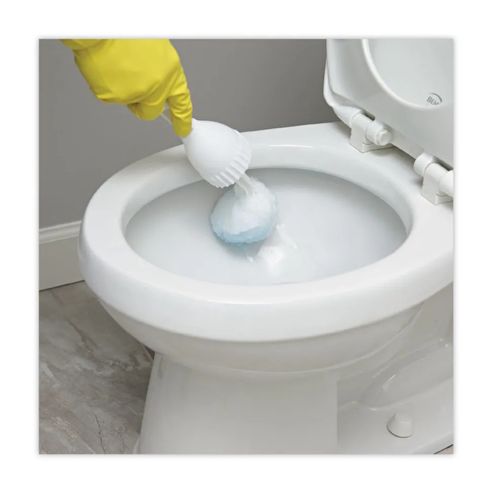 Boardwalk 10 in. Handle 2 in. Mop Head Cone Bowl Mop - White