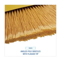 Boardwalk 53 in. Handle Poly Bristle Angler Broom - Yellow (1-Dozen)