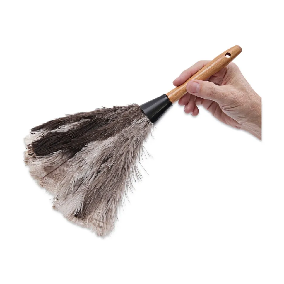 Boardwalk 7 in. Handle Professional Ostrich Feather Duster