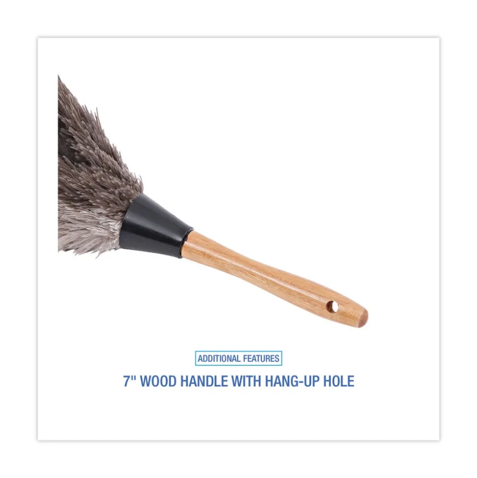 Boardwalk 7 in. Handle Professional Ostrich Feather Duster