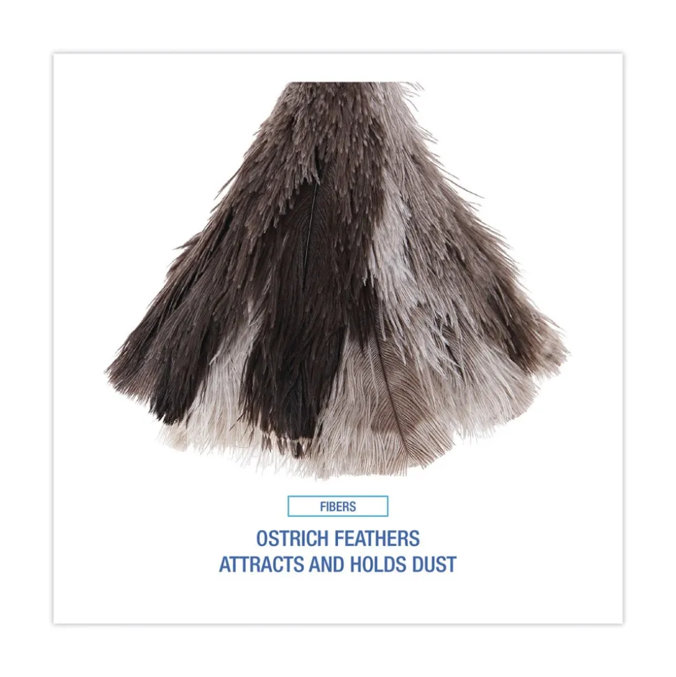 Boardwalk 7 in. Handle Professional Ostrich Feather Duster