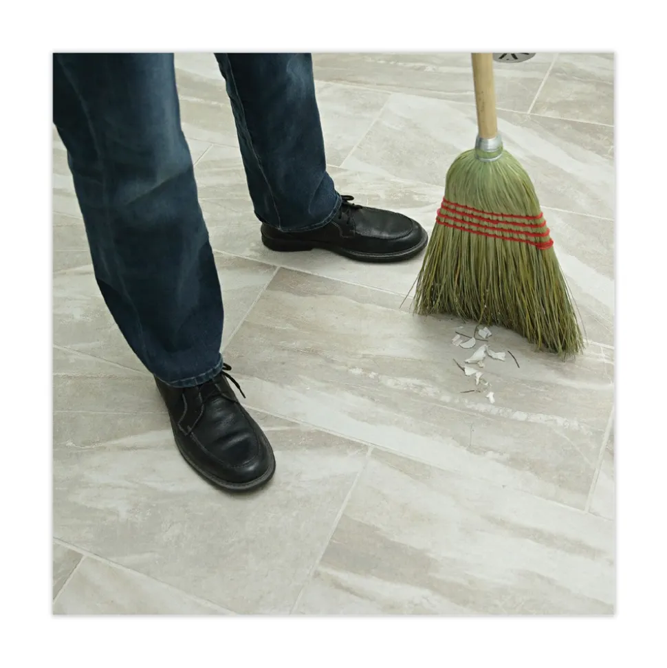 Boardwalk 55 in. Mixed Fiber Bristles Maid Broom - Natural