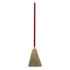 Boardwalk 36 in. Overall Length Corn/Synthetic Fiber Bristles Corn/Fiber Brooms - Gray/Natural (12/Carton)