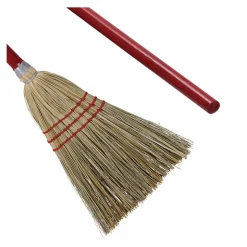 Boardwalk 36 in. Overall Length Corn/Synthetic Fiber Bristles Corn/Fiber Brooms - Gray/Natural (12/Carton)