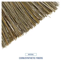 Boardwalk 36 in. Overall Length Corn/Synthetic Fiber Bristles Corn/Fiber Brooms - Gray/Natural (12/Carton)