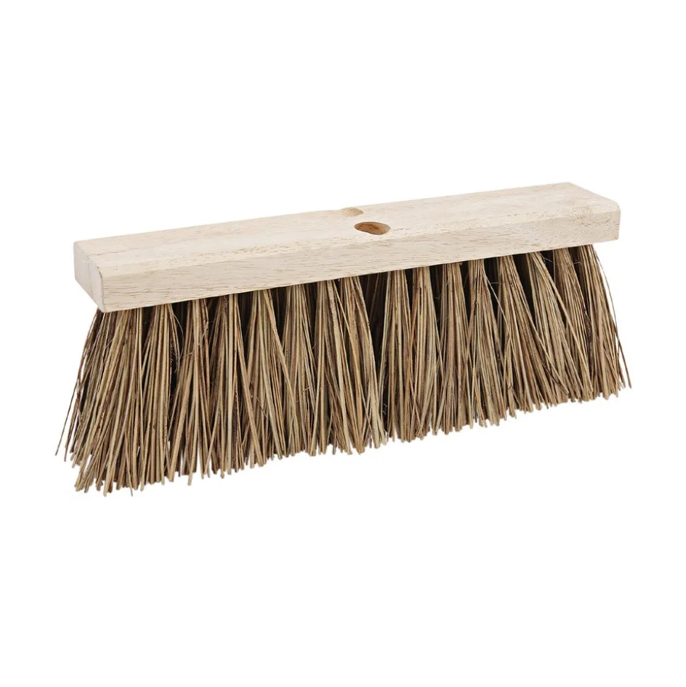 Boardwalk 6.25 in. Palmyra Fiber Bristles 16 in. Brush Street Broom Head - Brown