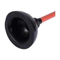 Boardwalk 18 in. Plastic Handle Toilet Plunger for 5-5/8 in. Bowls - Red/Black