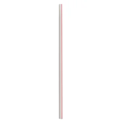 Boardwalk 7.75 in. Polypropylene Jumbo Straws - Red/White Striped (12500/Carton)