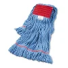 Boardwalk 5 in. Super Loop Cotton/Synthetic Fiber Wet Mop Head - Large, Blue