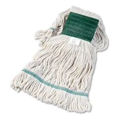 Boardwalk 5 in. Super Loop Cotton/Synthetic Fiber Wet Mop Head - Medium, White