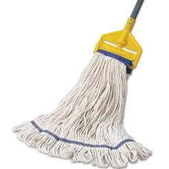 Boardwalk 5 in. Super Loop Cotton/Synthetic Fiber Wet Mop Head - X-Large, White (12/Carton)